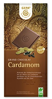 GEPA Bio Kardamom, 38% Cacao, 5er Pack (5 x 100 g Packung)