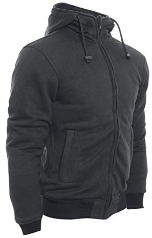 Bores Safety 3 Baumwolle Hoodie, Wasserabweisend, Reißfest, Schwarz, Größe 4XL