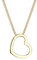 Elli Halskette Damen herz Liebe in 925 Sterling Silber vergoldet