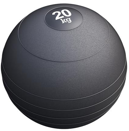GORILLA SPORTS® Slam Ball 3–20 kg, Einzel/Set, griffig, rutschfest, Schwarz | Mit Sand und Luft gefüllt für Ganzkörper-, Kraft- und Ausdauertraining; Gewichtsball, Fitnessball, Medizinball, Trainingsball