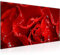 Runa Art Wandbild Blumen Rosen 1 Teilig 100 x 40 cm Modern Bild auf Vlies Leinwand Natur Wohnzimmer Rot 200412a