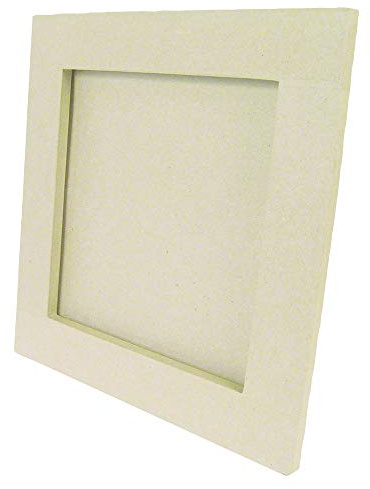 Décopatch - Ref CD026C - Flat Frame - Papier Maché Object to Decorate - 0.5 x 20 x 20cm - Decorate with Décopatch Papers & PaperPatch Glue, Glitter, Paints