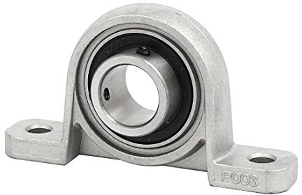 sourcing map KP003 17mm Bohrung Zink-Legierung selbstausrichtende Flansch montiert Stehlager DE de