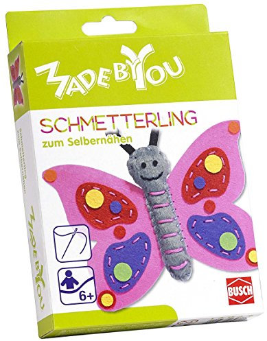 MADE BY YOU 13038 Pink Schmetterling zum Selbernähen Kinder-Bastelset