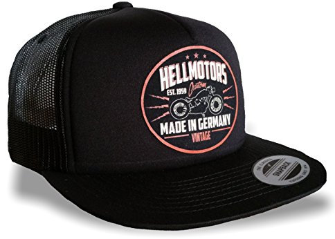 Germany Flexfit Snapback Trucker Cap Oldschool Kappe Chopper Mütze V8 Biker