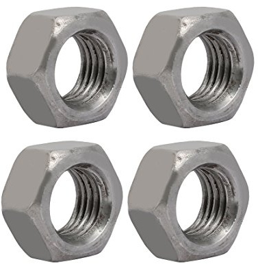 Sourcingmap – ® 4pcs M20 rosca 2,5 mm Pitch métricas de acero al carbono mano izquierda tuercas hexagonales