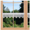artex deko Moderne Feenhaus-Spitzengardine Ivette weiß Mini-Scheibenhänger 15 x 53 cm
