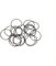 sourcing map 20 Stück Metrische Nitrilkautschuk O-Ringe Dichtung Gummi 24 mm Außendurchm. 22 mm Innendurchm. 1mm Breite