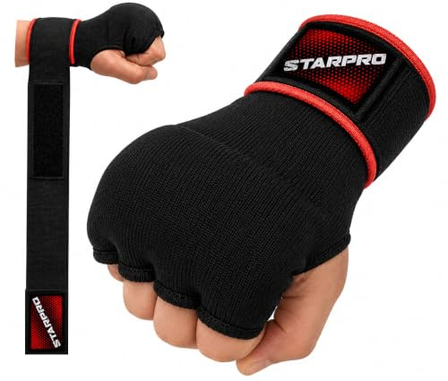 Starpro Innenhandschuhe Boxen – Boxbandagen mit Schaumstoffpolsterung | KOMPAKT STATT SPERRIG – Boxbandagen Herren & Damen mit flexiblem Sitz, Aero Foam und Wickelbandage am Handgelenk.