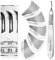 May Lot de 50 couteaux de bricolage avec manche scalpel en acier inoxydable et lame de rechange Figurine 12 en acier carbone