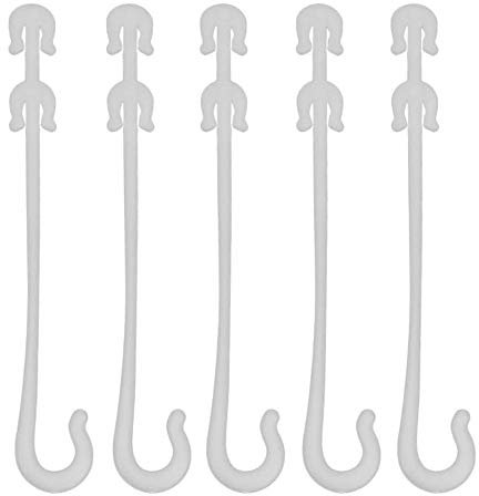 IKAAR 100 Stück Pflanzenclips Pflanzenhalter Tomato Clips Tomato Support J Hooks Tomato Plant Support Tomatenstütze Tomatenpflanzenstütze