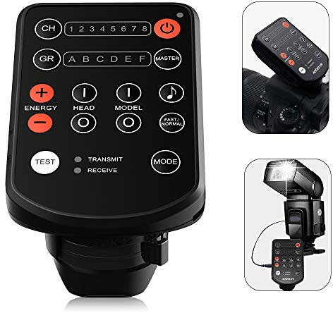 AODELAN Kabelloser Blitzauslöser für Canon, Sony, Nikon, Olympus, Fujifilm, Panasonic, Samsung; ersetzt Profoto 901031 Air Remote