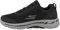 Skechers Herren Go Walk Arch Fit Idyllic Sneaker, Black Textile Synthetic, 43 EU