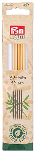 Prym 222203 Strumpfstricknadeln Prym 1530, 15 cm, 3,5 mm, Holzfarben