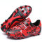 Boys Football Boots Shoes Kids Girls FG/AG Soccer Athletics Sport Shoes Training Shoes Running Shoes Teenager Indoor Outdoor Football Shoes Sneakers for Unisex Red