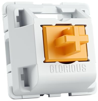 Glorious Gaming 36x Panda Mechanical Keyboard Switches (Taktil) - für alle GMMK-Tastaturen & Numpads, Snappy Bump, butterweicher Tastendruck, Original INVYR-Formen, 49 g Betätigung – Geschmiert