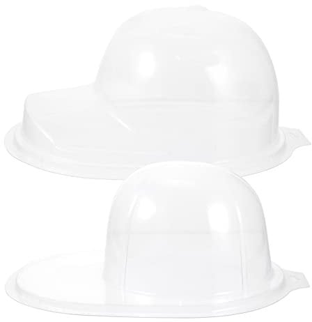 TOPBATHY Baseball Cap Display Cases 2pcs Hat Display Rack Baseball Caps Inner Support Protector Shaper Clear Hat Display Stands Display Holder Baseball Cap Display Box