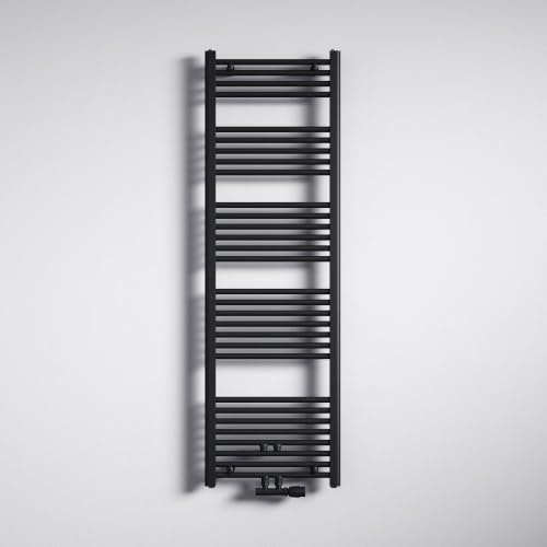 Mai & Mai Radiatore Piatto da Bagno 160x50cm, Antracite | Radiatore Scaldasalviette Termoarredo da Bagno Riscaldamento da Acqua Calda RHE Scalda Portasciugamani in Acciaio