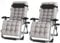 groundlevel.co.uk Extra Wide Gravity Chairs, Deluxe Deep Filled Cushions, Rust Proof, Lightweight Frame, Reclining, Includes Side Tray (Set of 2 Chairs, Grey)