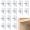YUTOU 16 Stück Regalbodenträger Regalbrett Klebehaken Transparent Regalträger Selbstklebende Stützen Fachbodenträger Stützen Regalstifte Bodenträger für inlegeboden Kleiderschrank, Garderoben