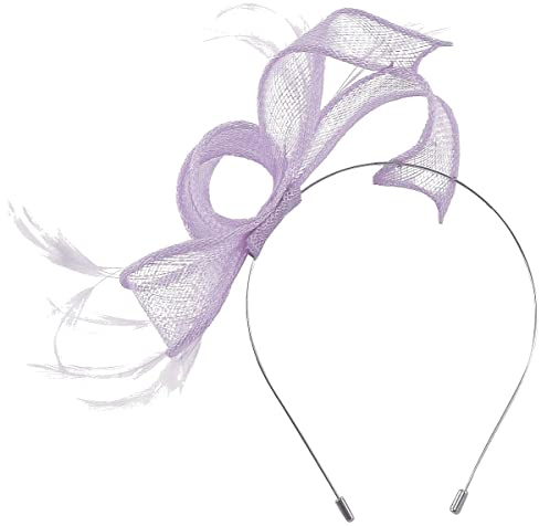 Max and Ellie Sinamay Fascinator - Sweet Lavender, One Size