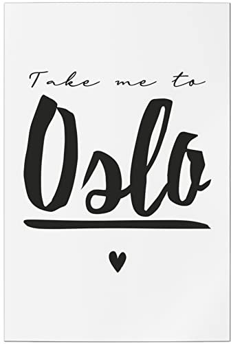 JUNIWORDS Poster, Take me to Oslo, 40 x 60 cm (1007708)