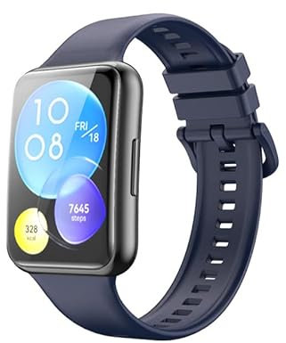 LiLuLa Compatible con Correa Huawei Watch Fit 2 Correas,Silicone Sport Classic Correa de Repuesto 22mm Recambio Compatibles Huawei Fit 2 Watch Active Correas