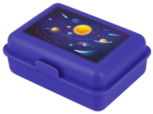 Baagl Children's Lunch Box for School - Lunch Box for Girls, Boys, Nursery - Lunch Box, Lunch Box, Snack Box (Planets)