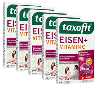 taxofit Eisen + Vitamin C 5 x 40 Kapseln