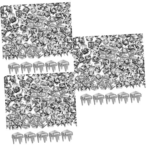 COHEALI 3000pièces Clous Décoratifs Métal Pour Vêtements Rivets Carrés à Clous Forme De Griffes Pour Couture Et Bricolage Créatif