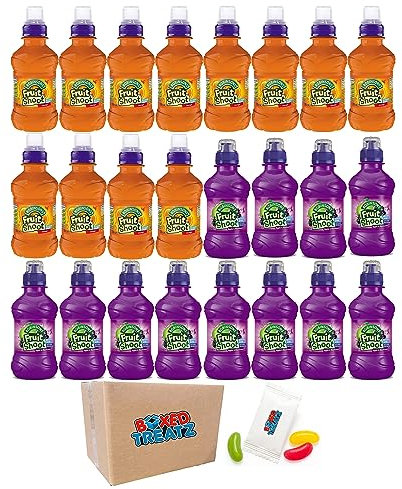 Fruit Shoot Variety Pack - 24 x 200ml - 12 Orange & 12 Blackcurrant - Free From Added Sugar - Naturally Occurring Sugar From Juice - Low Calorie - Healthy Refreshment Boxed Treatz