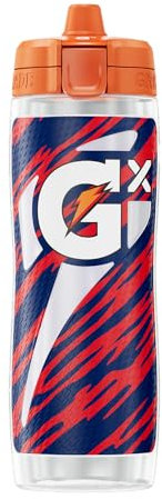 Gatorade New England Patriots Gx NFL Non-Slip Squeeze Bottles, Gx Hydration System, & Gx Sports Drink Concentrate Pods