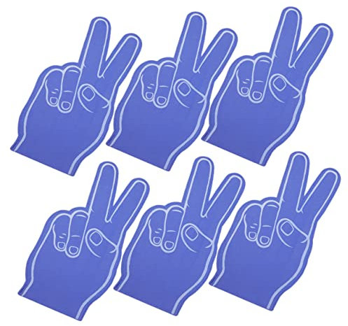 Abaodam 6st Schaumfinger Jubel-Requisiten Für Sportveranstaltungen Handschuh Aus Schaumstoff Spitzer Fingerschaum Schaumstoff-Finger Für Sportfans Geschenk Kind Handschuhe Eva Mädchen