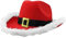 Baoblaze Weihnachtsmann Cowboyhut, Roter Cowboyhut Damen, Filzhut Cowboy, Cowgirl Hut Breite Krempe, Christmas Cowboy Hat, Jazz Hut für Maskerade Foto-Requisiten Weihnachten Party