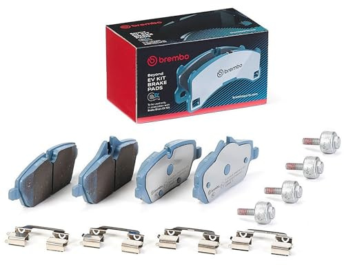 BREMBO P 06 091E Bremsbelagsatz Bremsbeläge Vorne mit Zubehör Kompatibel mit BMW i3 I01