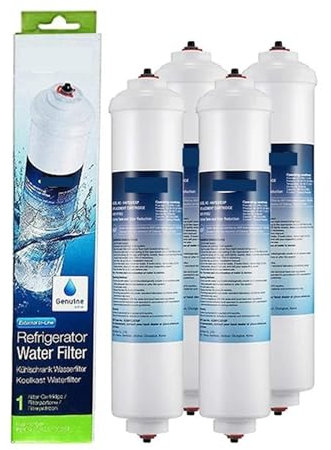 Kühlschrank-Inline-Wasserfilter-Reinigungs-Ersatz, kompatibel for Samsung DA29-10105J HAFEX/EXP, kompatibel for LG 5231JA2010B, kompatibel for GE GXRTQR (Color : 4 pcs)