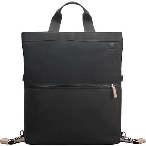 HP 14-inch Convertible Laptop Backpack Tote | 5 pockets, including RFID-blocking | built to last, 3-years warranty | 60% post-consumer recycled plastic