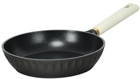 Techwood Poêles 22 CM Manche Fixe/Fonte Aluminium (Orion) Poêle, Noire