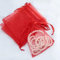 50 Stück Rot Organzasäckchen, 10x15 CM Geschenk Organzabeutel, Hochzeit Organza-Beutelchen mit Kordelzug Sie als Hochzeit Bonbonsbeutel, Schmuckbeutel, Geschenkbeutel