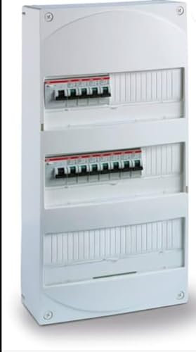 TABPC3RT2AUTO Tableau électrique précablé 3 rangées 2xID63A - 11 Disj 4.5kA Auto