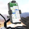 Support Telephone Scooter avec 5 Points d'attache Ultra-securises Fixation au retroviseur pour Une stabilite maximale Rotation a 360º Compatible avec Tous Les Smartphones Anti-Vibration