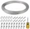 Stainless Steel Wire Rope 30m Garden Wire Fencing Wire Metal Wire 2mm Wire Rope Kit Garden Wire for Climbing Plants Picture Hanging Wire Fence Wire Clotheslines Lights Hanging