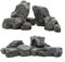 Unocho Aquarium Rock Stone fish tank rocks 2.25KG Natural Rocks for Aquariums Landscaping Model Tank Decoration Aquarium Miniature and Fairy Garden-7~15cm 4PCS
