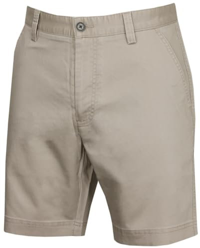 Calvin Klein Herren 2025 Campus Chino leichte Stretch-Golfshorts - Stein - 34