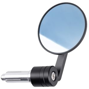 Oxford Circle 360 Bar End Mirror OX508 | Fully adjustable Motorcycle Mirror, Black