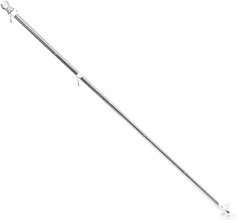 IWOWHERO Edelstahl fahnenmast Set mit Drehbarer Flaggenstange Weißem Bodenanker und Verstellbaren Halterungen Stabiler Flaggenmast für Haus Garten Bürodekoration