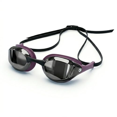 Okeo Occhialini nuoto Piscina SUPERCOMFORT MIRROR COBRA Uomo Donna, Bicolor, Lenti antifog e anti-UV, Stabilizzatore laterale, Tenuta e comfort superiore