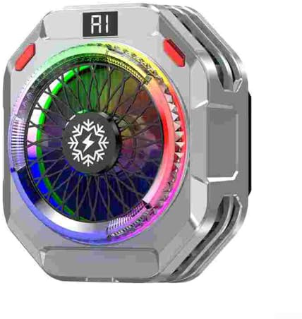 TH28 Pro Gaming Phone Cooler With 30W Active Cooling System, Real-Time AI Adjustment, Five Speed Levels, Magnetic And For Android And For IOS, Colourful For LIGHTING