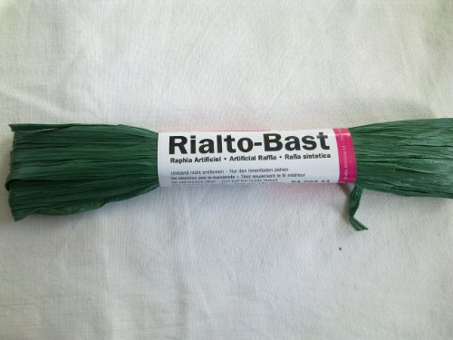 efco Viskose-Bast matt 20m Bast Bastelmaterial Dekoration Geschenkverpackung Bastelbedarf Geschenk-Band Bastband Grün
