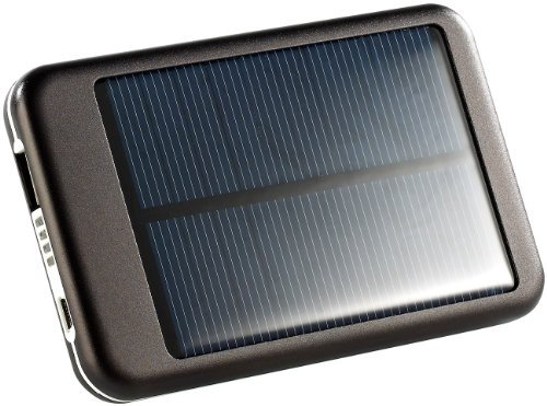 reVolt Solar-Powerbank mit 4400 mAh für iPad, iPhone, Navi, Smartphone